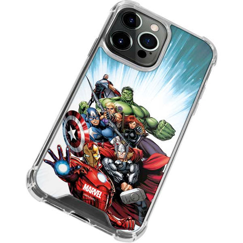Marvel Avengers Team iPhone 13 Pro Max Clear Case