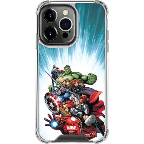 Marvel Avengers Team iPhone 14 Pro Clear Case