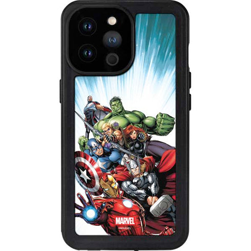 Marvel Avengers Team iPhone 14 Pro Max Waterproof Case