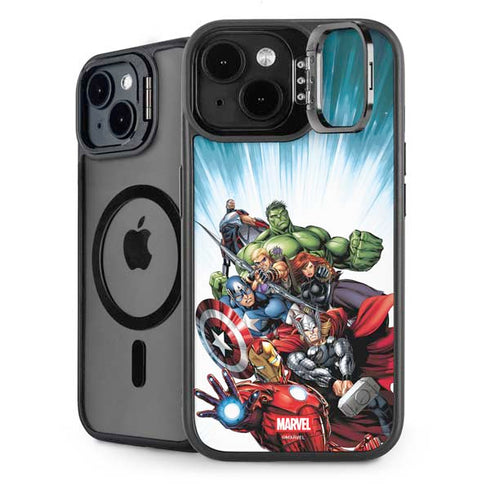 Marvel Avengers Team iPhone 15 Plus Kickstand Case