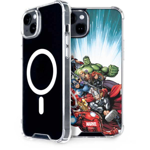 Marvel Avengers Team iPhone 15 Plus MagSafe Case