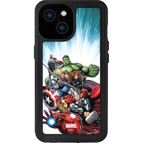 Marvel Avengers Team iPhone 15 Waterproof Case