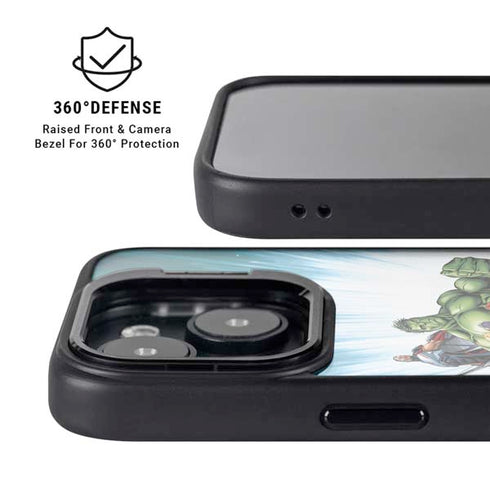 Marvel Avengers Team iPhone 16 Kickstand Case