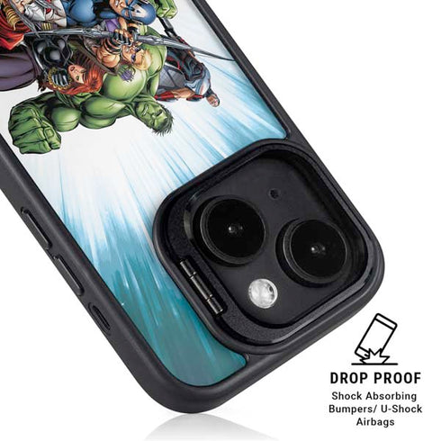 Marvel Avengers Team iPhone 16 Plus Kickstand Case