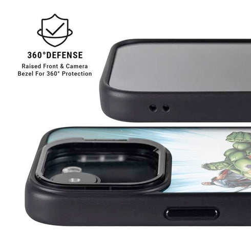 Marvel Avengers Team iPhone 16e Kickstand Case