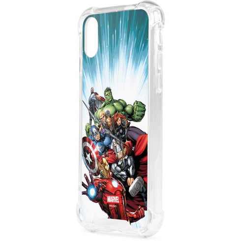 Marvel Avengers Team iPhone XS Clear Case
