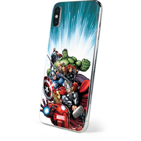 Marvel Avengers Team iPhone XS Skin