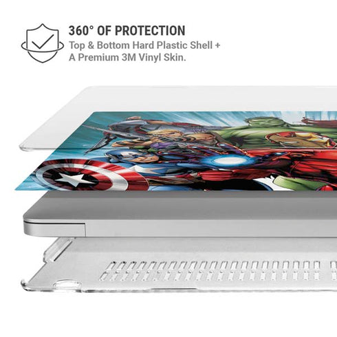 Marvel Avengers Team MacBook Pro 16in (2021-25) Case plus Skin