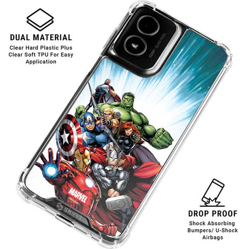 Marvel Avengers Team Moto G Power 5G (2024) Clear Case