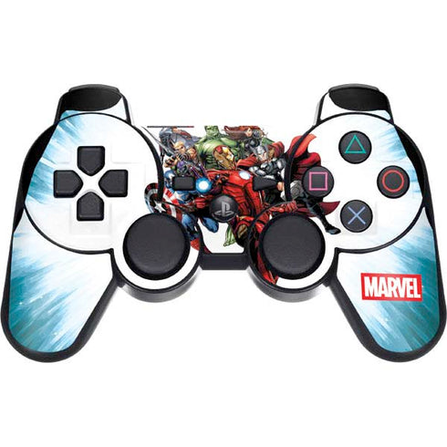 Marvel Avengers Team PS3 Dual Shock wireless controller Skin