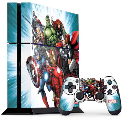 Marvel Avengers Team PS4 Console and Controller Bundle Skin