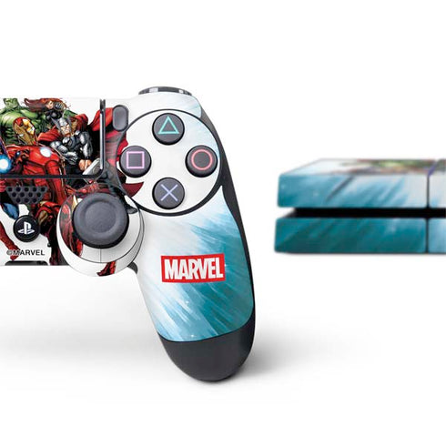 Marvel Avengers Team PS4 Console and Controller Bundle Skin