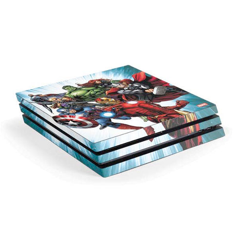 Marvel Avengers Team PS4 Pro Console Skin