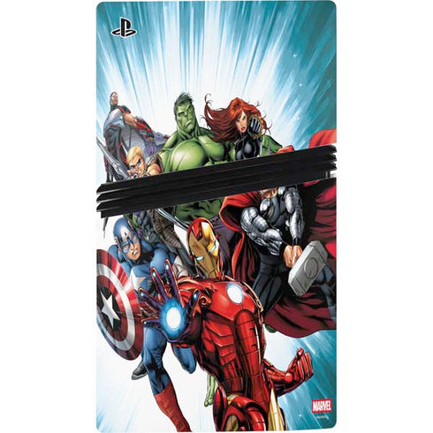 Marvel Avengers Team PS5 Pro Console Skin