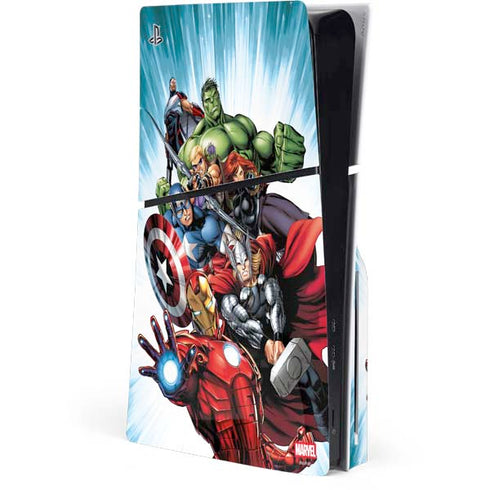 Marvel Avengers Team PS5 Slim Disk Console Skin