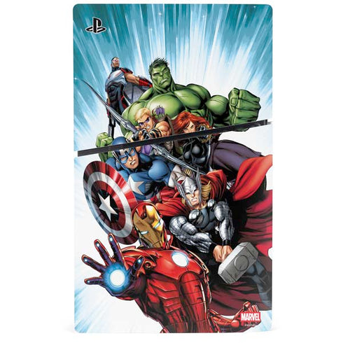 Marvel Avengers Team PS5 Slim Disk Console Skin