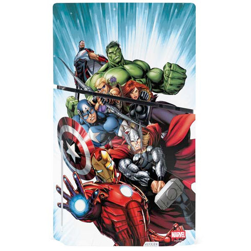 Marvel Avengers Team PS5 Slim Disk Console Skin