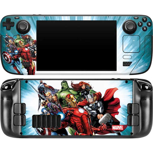 Marvel Avengers Team Steam Deck Handheld Gaming Computer OLED Skin