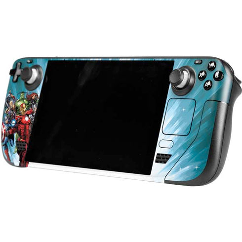 Marvel Avengers Team Steam Deck Handheld Gaming Computer OLED Skin