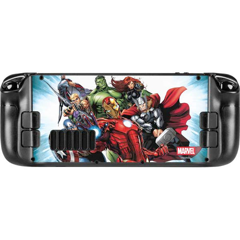 Marvel Avengers Team Steam Deck Handheld Gaming Computer OLED Skin