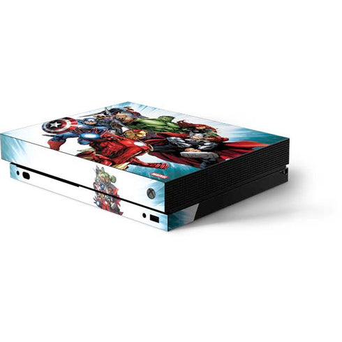 Marvel Avengers Team Xbox One X Console Skin