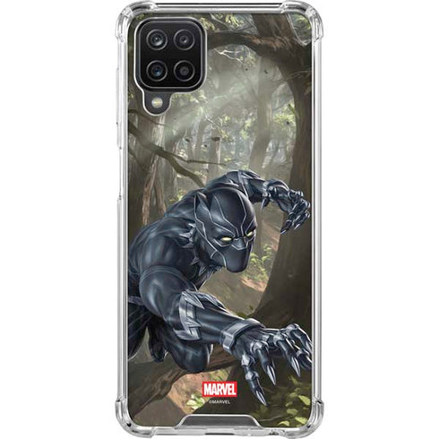 Marvel Black Panther In the Jungle Galaxy A12 Clear Case