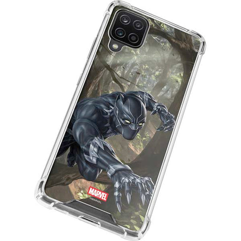 Marvel Black Panther In the Jungle Galaxy A12 Clear Case
