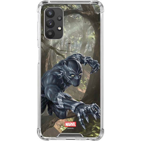 Marvel Black Panther In the Jungle Galaxy A32 5G Clear Case