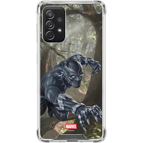 Marvel Black Panther In the Jungle Galaxy A72 5G Clear Case