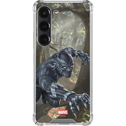 Marvel Black Panther In the Jungle Galaxy S23 Clear Case