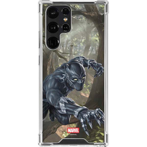 Marvel Black Panther In the Jungle Galaxy S23 Ultra Clear Case