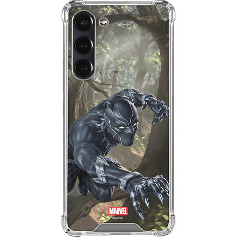 Marvel Black Panther In the Jungle Galaxy S24 FE Clear Case