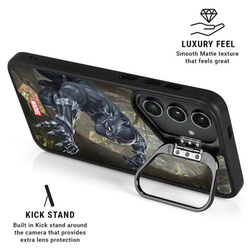 Marvel Black Panther In the Jungle Galaxy S24 Ultra Kickstand Case