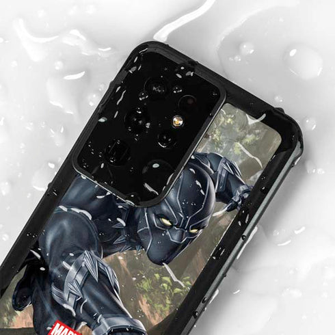 Marvel Black Panther In the Jungle Galaxy S24 Ultra Waterproof Case