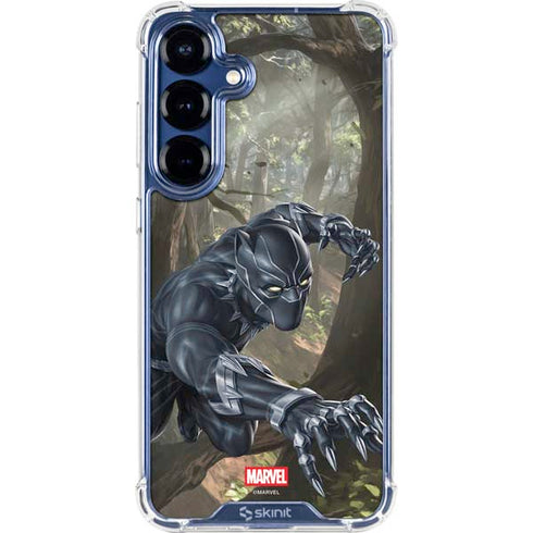 Marvel Black Panther In the Jungle Galaxy S25 Plus Clear Case