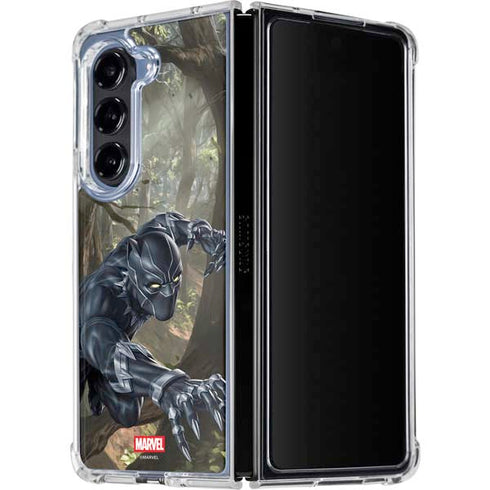 Marvel Black Panther In the Jungle Galaxy Z Fold5 5G Clear Case