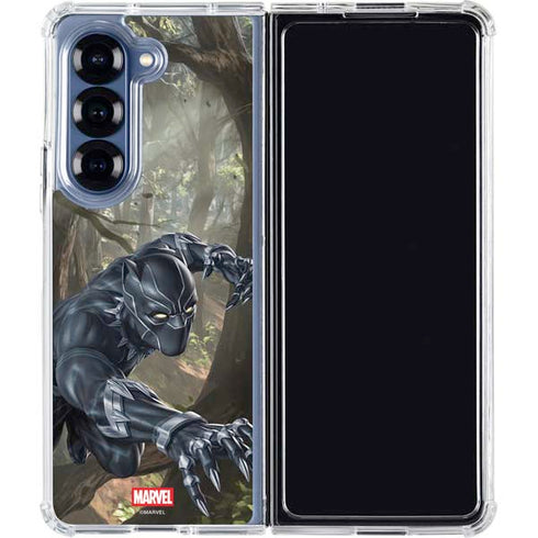 Marvel Black Panther In the Jungle Galaxy Z Fold6 Clear Case