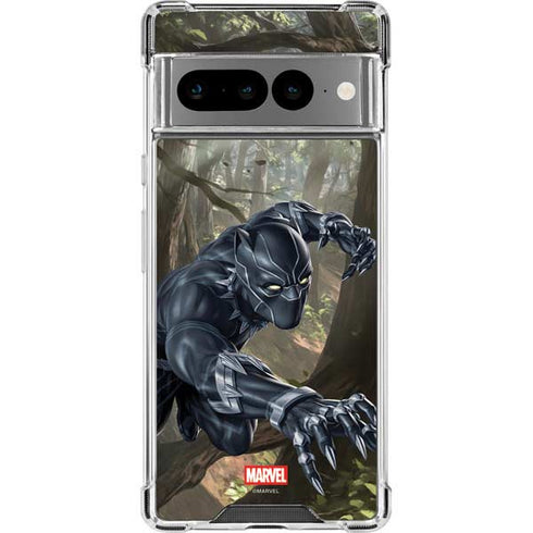 Marvel Black Panther In the Jungle Google Pixel 7 Pro Clear Case