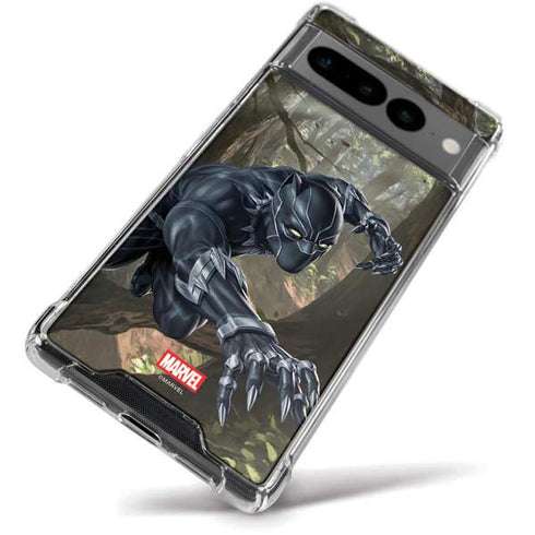 Marvel Black Panther In the Jungle Google Pixel 7 Pro Clear Case