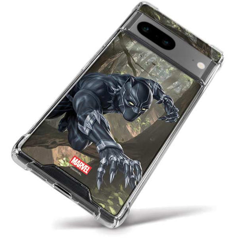 Marvel Black Panther In the Jungle Google Pixel 8a Clear Case