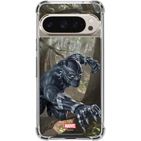 Marvel Black Panther In the Jungle Google Pixel 9 Pro XL Clear Case