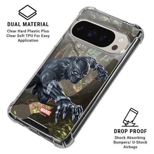 Marvel Black Panther In the Jungle Google Pixel 9 Pro XL Clear Case