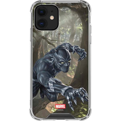 Marvel Black Panther In the Jungle iPhone 12 Clear Case