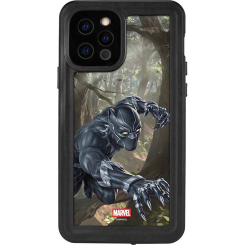 Marvel Black Panther In the Jungle iPhone 12 Pro Waterproof Case