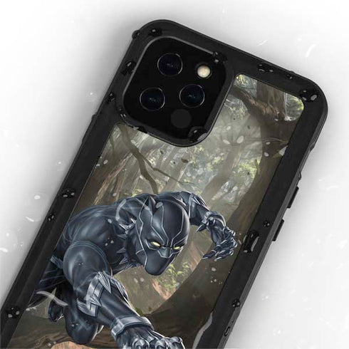Marvel Black Panther In the Jungle iPhone 12 Pro Waterproof Case