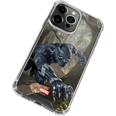 Marvel Black Panther In the Jungle iPhone 14 Pro Clear Case