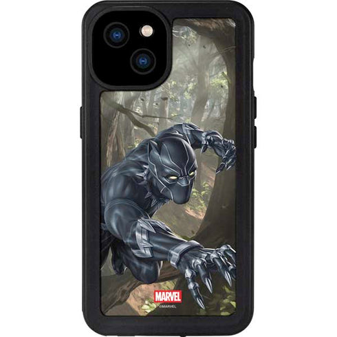 Marvel Black Panther In the Jungle iPhone 15 Plus Waterproof Case