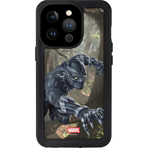Marvel Black Panther In the Jungle iPhone 15 Pro Waterproof Case