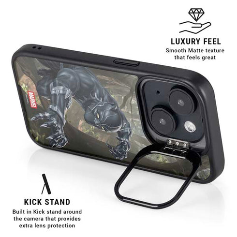 Marvel Black Panther In the Jungle iPhone 16 Plus Kickstand Case