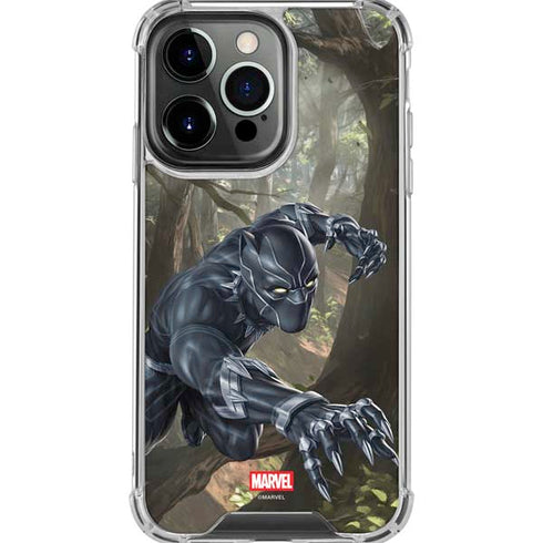 Marvel Black Panther In the Jungle iPhone 16 Pro Max Clear Case